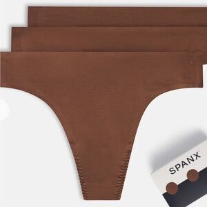 SPANX Chocolate Seamless Thong Trio
